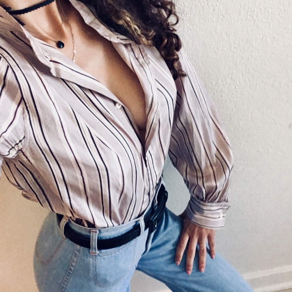 Ralph Lauren striped button-up shirt!